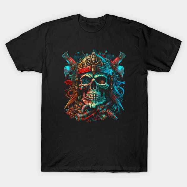 The Cursed of Pirates - Jolly Roger T-Shirt by HijriFriza